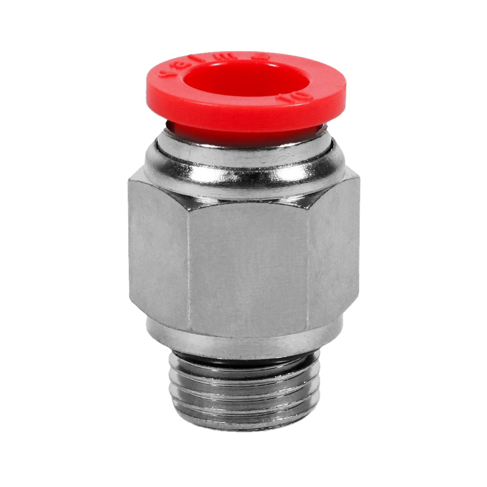 QP-AD-14-G38 Фитинг прямой, 14мм x G 3/8 (наруж.резьба)